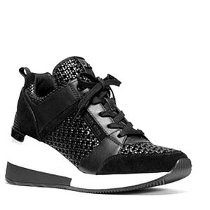 Michael KORS GEORGIE ICONIC BLACK SUMMER WOVEN 6.5